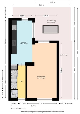 Floorplan - Burgemeester Loysonstraat 16, 6373 PC Landgraaf